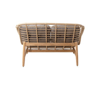 Cane-Line Strington 2-Seater Sofa with Teak Frame - Sonnet Commercial