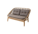 Cane-Line Strington 2-Seater Sofa with Teak Frame - Sonnet Commercial
