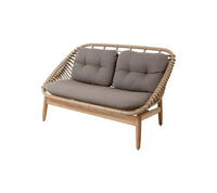 Cane-Line Strington 2-Seater Sofa with Teak Frame - Sonnet Commercial