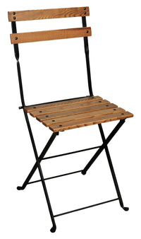 Furniture Designhouse Lyon  Folding Chair - Stackable -European Chestnut Wood Clear Coated Slats - Set of Two