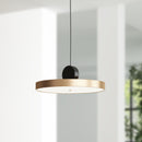 Zuo Modern Mozu Ceiling Lamp Gold And Black, Lighting, Steel, 
