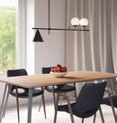 Zuo Modern Richiza Ceiling Lamp Black, Lighting, Brass, Glass, Steel, 
