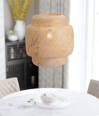 Zuo Modern Finch Ceiling Lamp Natural, Lighting, Bamboo, Steel, 
