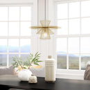 Zuo Modern Azzi Ceiling Lamp Gold, Lighting, powder-coated Aluminum, Steel, 