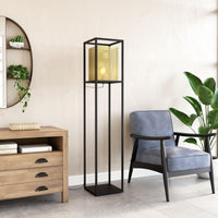 Zuo Modern Yves Floor Lamp Gold And Black, Floor Lamps, powder-coated Aluminum, Steel, 