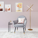 Zuo Modern Garza Floor Lamp Brass, Floor Lamps, Steel, 