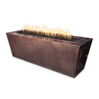 The Outdoor Plus Mesa Fire Pit - Stainless Steel, Liquid Propane, 48", Match Lit with Flame Sense System, Billow, Stainless Steel, Outdoor