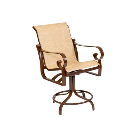 Woodard Belden Sling Swivel Counter Stool