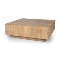 Mercana Hayden Dark / Light Brown Wood Square Coffee Table