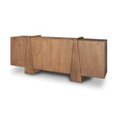 Mercana Eula Medium Brown Wood 4-Door Sideboard