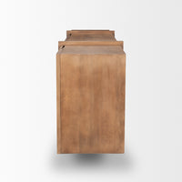 Mercana Eula Medium Brown Wood 4-Door Sideboard