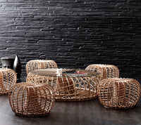 Cane-Line Nest Footstool/Coffee Table - Large - Sonnet Commercial
