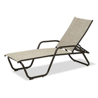 Telescope Casual Gardenella Sling Four Position Lay Flat Stacking Chaise, Textured White, Red, Chaises, Sling, Gardenella, Aluminum, Polymer, Rectangular, 4 Legs, Outdoor