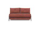 Innovation Living Cubed Full Size Sofa Bed With Chrome Legs