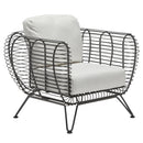 Woodard Latitude Lounge Chair, Aged Teak, Beach Bum Creamsicle (Grade A), Grade A Fabric, Garden Chairs, Lounge Chairs, Latitude, Iron, Lounge Chairs, Curved, Outdoor