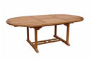 Anderson Teak Sahara 9-Piece Chairs and Bahama Oval 87" Ext. Outdoor Dining Set