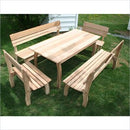 Creekvine Designs 46 x 32 Cedar Chickadee Dining Set