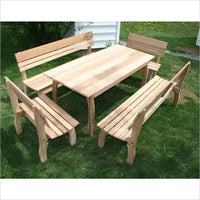 Creekvine Designs 46 x 32 Cedar Chickadee Dining Set