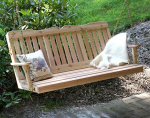 Creekvine Designs 6' Cedar Countryside Porch Swing