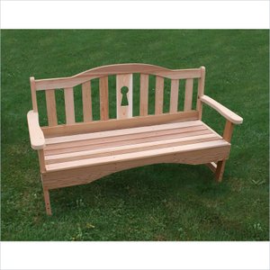 Creekvine Designs 4-Inch Cedar Keyway Garden Bench