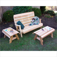 Creekvine Designs Cedar Twin Ponds Bench Set