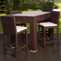 International Home Miami Atlantic Monza 5-pc Bar Set Rectangular