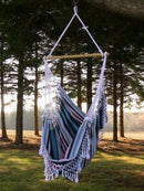 Vivere Brazilian Style Hammock Chair in Denim, Default Title, Garden Patio Furniture, Arya, Outdoor