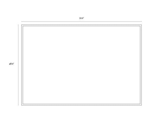 Sunpan Water Marks 72 x 48 in Gold Floater Frame