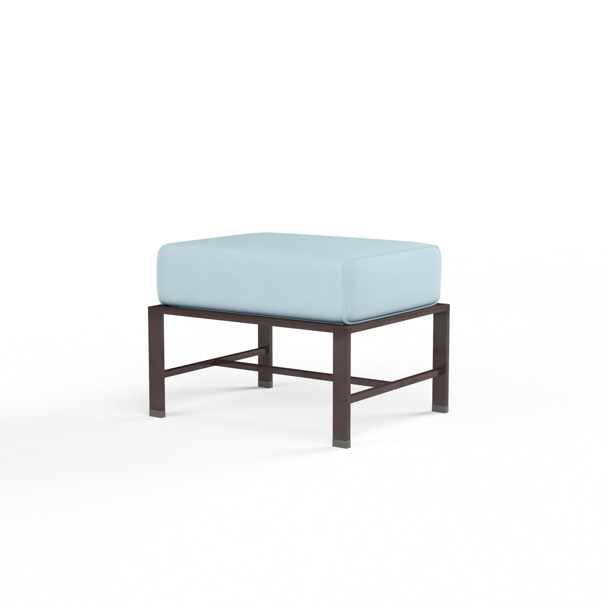 Sunset West La Jolla Aluminum Ottoman with Cushion