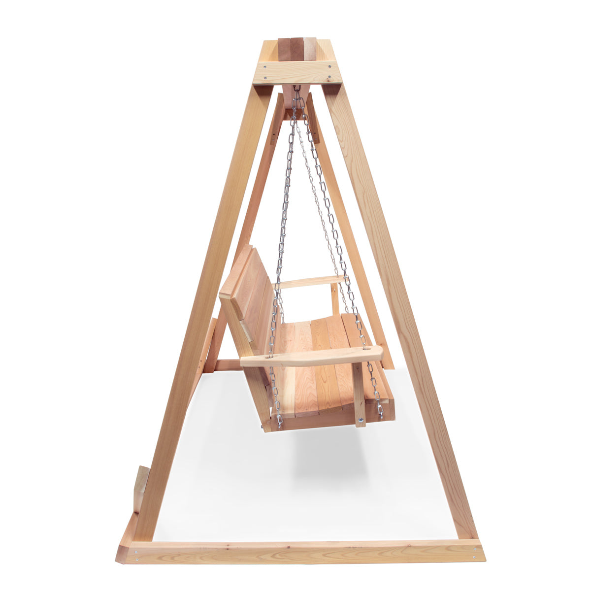 All Things Cedar 8-ft A-Frame Swing Set