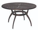 Woodard Apollo Round Umbrella Dining Table, Default Title, Outdoor Dining Table, Apollo, Aluminum, Outdoor