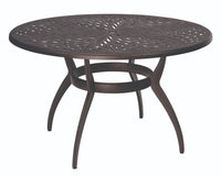 Woodard Apollo Round Umbrella Dining Table, Default Title, Outdoor Dining Table, Apollo, Aluminum, Outdoor
