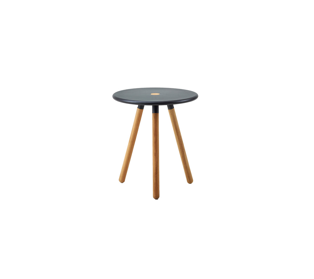 Cane-Line Area Table/Stool Teak Lava Grey / Aluminum - Sonnet Commercial