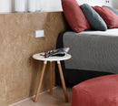 Cane-Line Area Table/Stool Teak Lava Grey / Aluminum - Sonnet Commercial