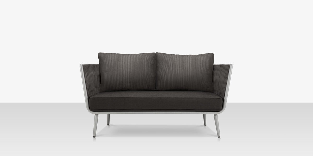 DecoScapes Aria 57" Aluminum Frame Loveseat