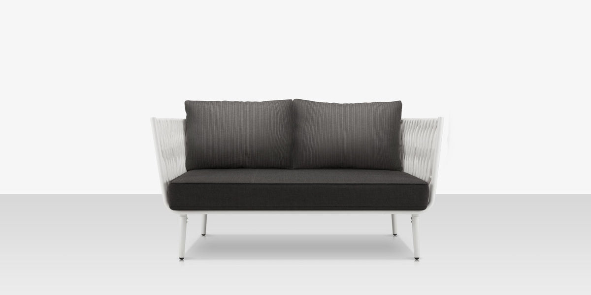 DecoScapes Aria 57" Aluminum Frame Loveseat