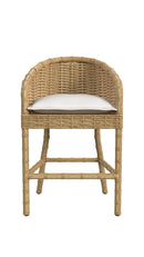 Sunset West Playa Barstool in Soothe Pearl with Flange Welt