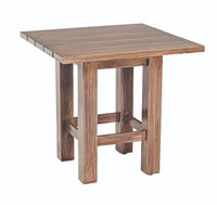 Woodard Augusta Woodlands Square End Table, Default Title, Wood Patio Console, Side and End Tables, Augusta, Wicker, Outdoor