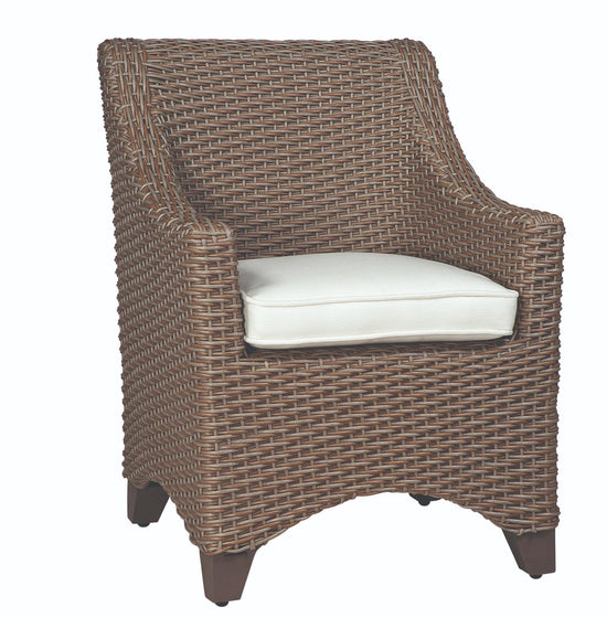 Woodard Augusta Wicker Dining Arm Chair