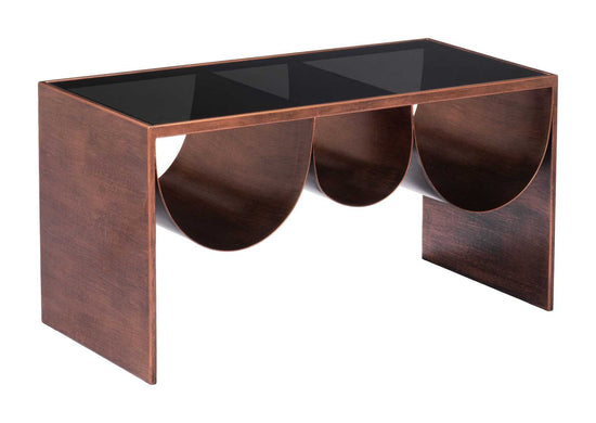 Glass Coffee Table with Shelves – Zuo Modern Aveiro