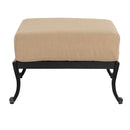 Woodard Avondale Ottoman, Aged Teak, With Cushion, Grade A Fabric, Ottoman Furniture, Ottoman, Cushion, Avondale, Aluminum, Fabric, Square, 4 Legs, Outdoor