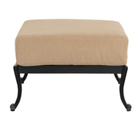 Woodard Avondale Ottoman, Aged Teak, With Cushion, Grade A Fabric, Ottoman Furniture, Ottoman, Cushion, Avondale, Aluminum, Fabric, Square, 4 Legs, Outdoor
