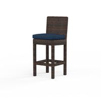 Sunset West Montecito Wicker Barstool with Cushion