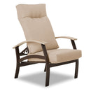 Telescope Casual Belle Isle Cushion Supreme Height Adjustable Back Chair, Textured White, Snow, Grade A - Red, Lounge Chairs, Cushion, Belle Isle, Aluminum, 4 Legs, Outdoor