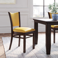 H&D Seating Back Wood Upholstered Dining Chair - Set of 2