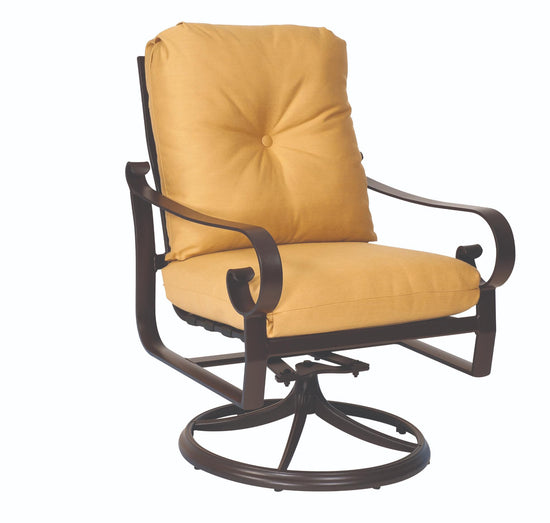 Woodard Belden Swivel Rocking Dining Arm Chair