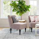 Zuo Modern Bintulu Accent Chair in Taupe, Accent Chairs, Plywood, Polyester, Rubberwood , Steel, Square, 4 Legs, Indoor