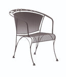 Woodard Briarwood Barrel Dining Chair, Aged Teak, Garden Chairs, Dining Chairs, Briarwood, Fabric, Iron, Curved, 4 Legs, Outdoor