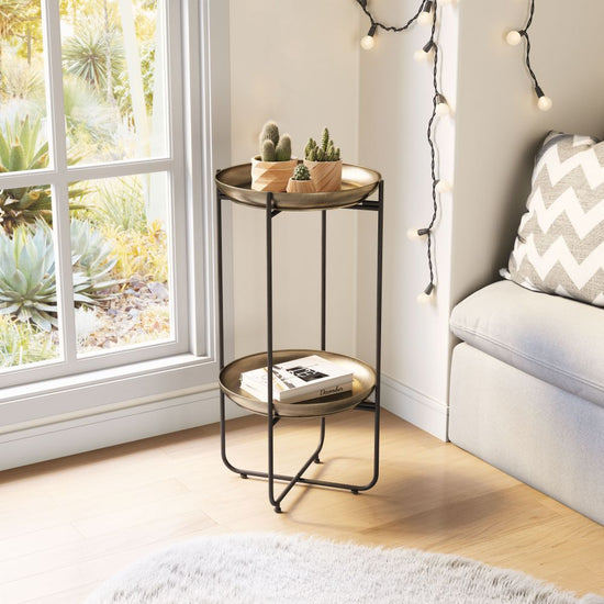 Bronze Accent Table – Zuo Modern Bronson Round Side Table
