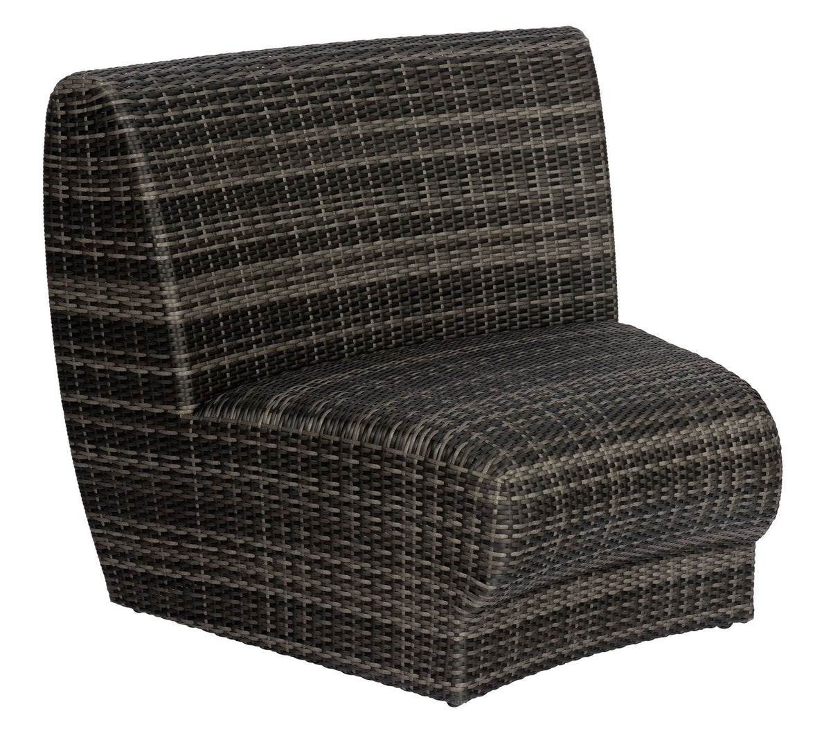 Woodard Genie Curved Armless Lounge Chair, Default Title, Garden Chairs, Lounge Chairs, Genie, Wicker, Lounge Chairs, Curved, Outdoor